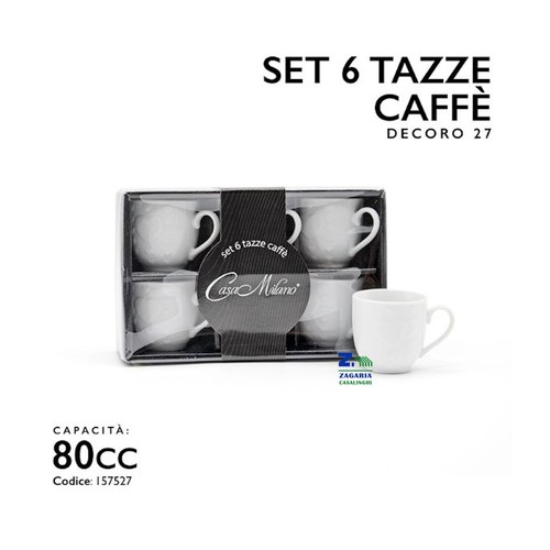 Set tazze tazzine in - set, 6