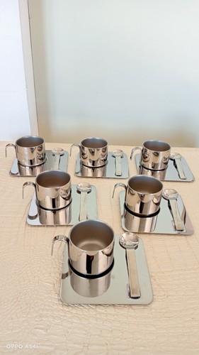 Set caffè acciaio inox - ,